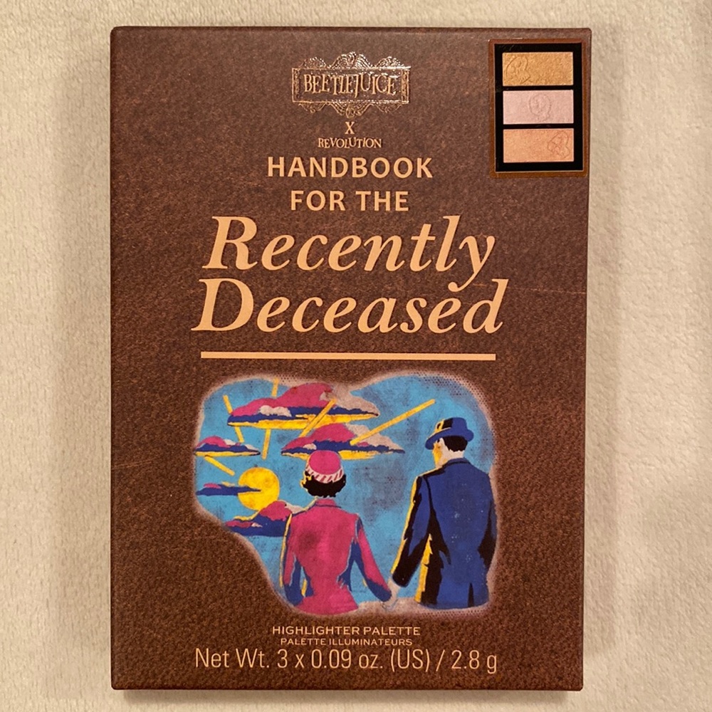 Beetlejuice x Revolution Handbook for the Recently Deceased Highlighter Palette